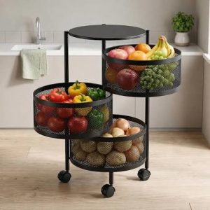 3 Layer Circle Kitchen Rack