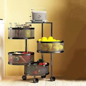 4 Layer Circle Kitchen Rack