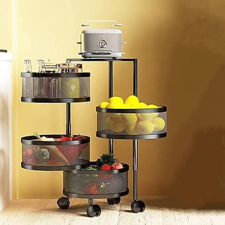 4 Layer Circle Kitchen Rack